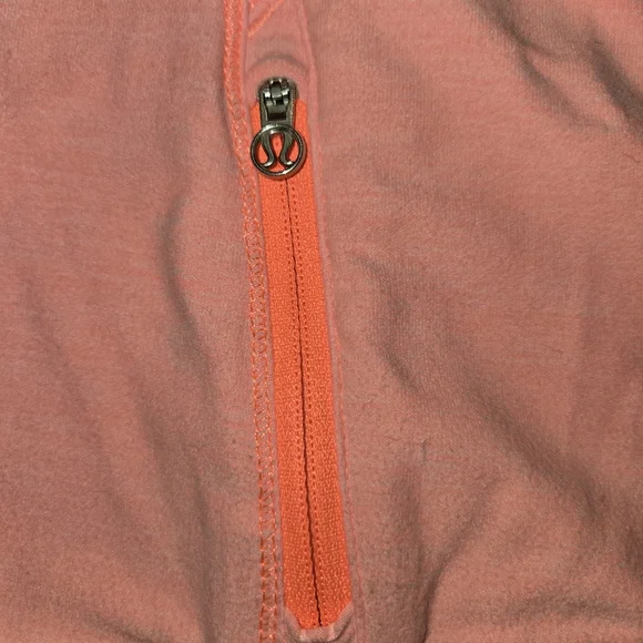 lululemon athletica Long Sleeve Henley Pullover in Coral Pink - Picture 2 of 4